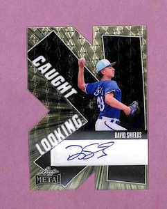 2025 Leaf Metal Caught Looking Super Prismatic Gold Vinyl #CL-DS1 David Shields - Picture 1 of 2