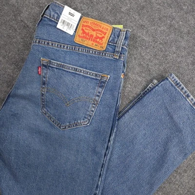 Levis 511 Jeans Mens 34X34 Blue Slim Fit Stretch Flex Medium Wash Denim NEW - Image 1 of 4