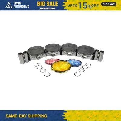 Pistões com anéis compatíveis com 2012-2017 Ford Focus 2.0L L4 DOHC 16V - Imagem 1 de 3