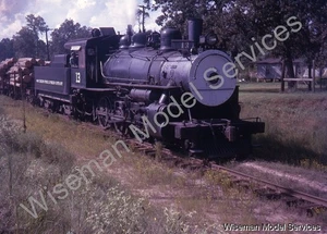 ORIGINAL KODACHROME SLIDE SOUTHERN PINE LUMBER CO 4-6-0 #13 DIBOLL, TX 9-61 JH43 - Picture 1 of 1