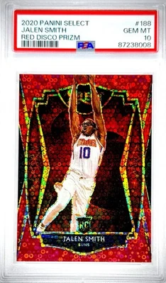 Jalen Smith Panini Select Red Disco Prizm RC 2020/49 POP 1/1 PSA 10 impecable Foto 1 de 4