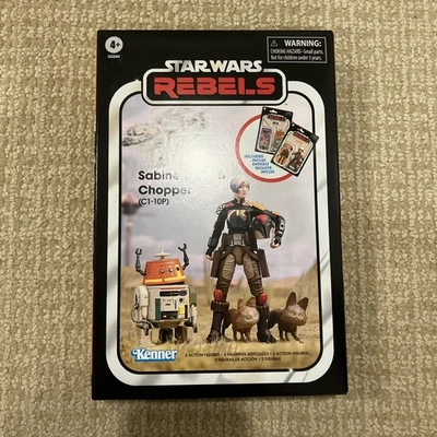 Star Wars The Vintage Collection Rebels Sabine Wren And Chopper CAJA SOLO SIN FIGURAS Foto 1 de 4