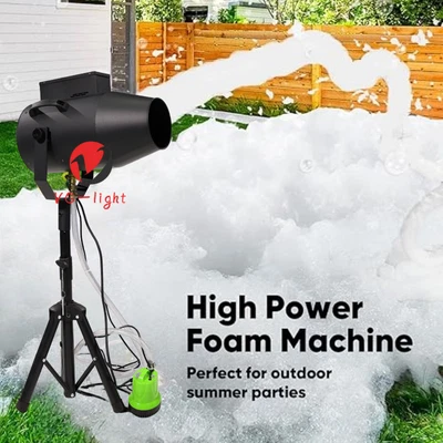Máquina de espuma portátil para fiestas 2000 W máquina de espuma a chorro fiesta divertida máquina de cañón de espuma Foto 1 de 4