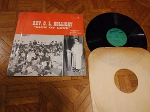 Rev. O.L. Holliday "Sick Of Love" Jewel # LP 0011 Black Gospel Lp Shrink Wrap NM - Picture 1 of 16