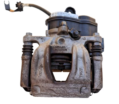 Pinça de freio traseira esquerda motorista lateral elétrica fabricante de equipamento original Audi Q5 2019-2021 - Imagem 1 de 4