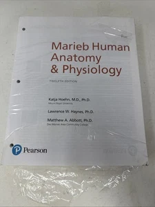 Marieb Human Anatomy & Physiology 12th Edition Loose-Leaf Book *Torn Wrap* - Picture 1 of 3