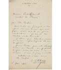 CHEBROUX Ernest, pote, goguettier. Lettre Autographe (E 10751)