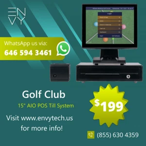 15" Touchscreen Kassenkasse Kassensystem für Golfschläger - Bild 1 von 16