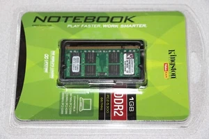 Kingston Notebook 1GB PC2-5300 677MHz DDR2 KVR677D2SO/1GR NEW - Picture 1 of 4