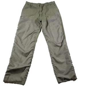 VTG Bob Allen Hunting Brush Pants Sz 38 Khaki Straight Shooting Gun Outdoor  - Foto 1 di 15