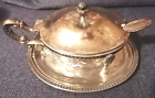 Sugar bowl with spoon, solid Silver 800 and crystal, weight 403gr h9x18x13cm