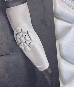 TKO Compression Ice White Elbow Padded Basketball Arm Sleeve Mens S / M  L / XL - Picture 1 of 3