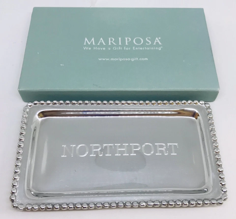Mariposa String of Pearls Butter Dish