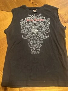 Woman’s Sleeveless Tank Top - Harley Davidson Black Red White Savannah GA 2XL - Picture 1 of 6