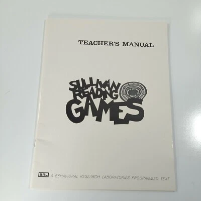 Sullivan Reading Games Teacher's Manual by Behavioral Research Laboratories - Image 1 of 2