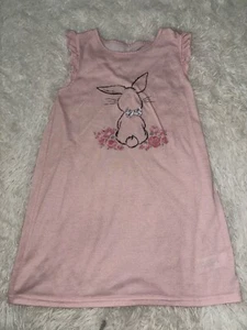 Laura Ashley Girls Sz. 6 Pink Bunny Design Nightgown. Adorable  - Picture 1 of 9