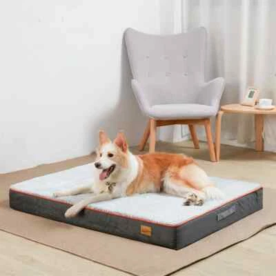 Premium Large Orthopedic Memory Foam Dog Bed Waterproof Pet Dog Crate Mattress - Image 1 of 4