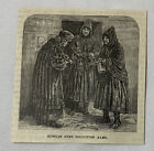 1885 Gravure magazine ~ RELIGIEUSES RUSSES SOLLICITANT L'AUMÔNE