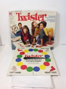 Juego familiar vintage Twister 1986 fiesta de mesa ¡atado en nudos! Milton Bradley - Imagen 1 de 1