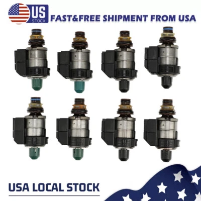 8PCS 722.9 Transmission Solenoid Kit For Mercedes Benz E CLASS 7 SP Foto 1 de 4