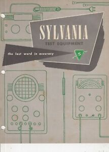Sylvania Test Equipment Brochure - 1950's Probe , Meter, Tube tester