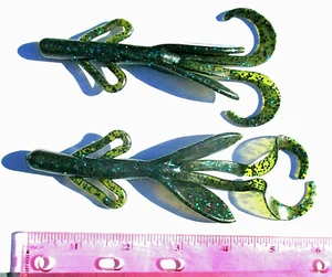 10 quilates CARAMELOS SANDÍA Personalizados 6" CEPILLO CERDOS Lujas Pesca Señuelos Cebos de Plástico Suave - Imagen 1 de 4