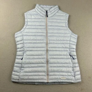 Stio Puffer Jacket Womens XL Gray Full Zip Lined Goose Down Filled Quilted Vest - Picture 1 of 12