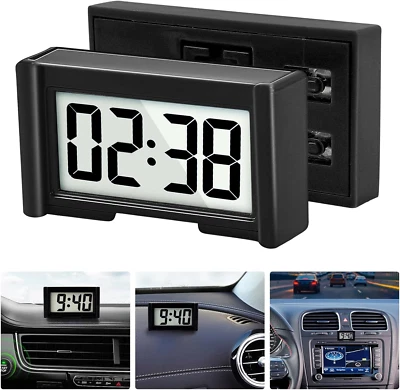 Small Digital Clock, Mini Car Dashboard Clock Battery Operated, Car Truck Dashbo - Image 1 of 4