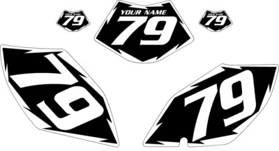 2007-2009 BETA 525 RR/RS Pre-Printed Black Backgrounds with White Shock Series - Изображение 1 из 3