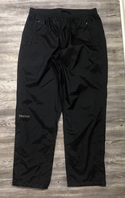 Marmot Women’s Preclip Eco Rain Pant SZ XL Black Nylon Outdoor Waterproof NWOT - Image 1 of 4