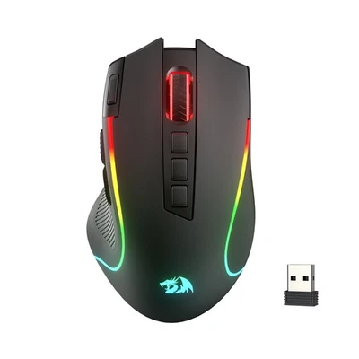 M612 PRO RGB Gaming Mouse, 8000 DPI Wired/Wireless Optical Mouse with 9 Progr... - Image 1 of 4