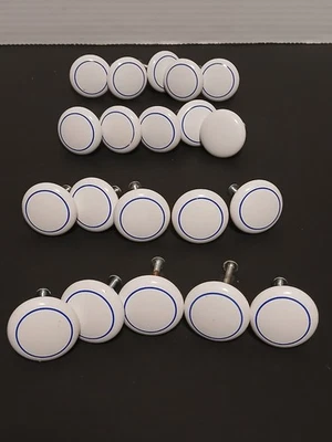 Perillas de gabinete tiradores de cajón de porcelana vintage Foto 1 de 4