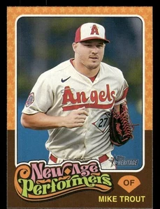 Mike Trout 2024 Topps Heritage #NAP-3 New Age Performers Angels - Picture 1 of 2
