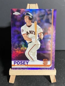 Buster Posey 2019 Topps Chrome Purple Refractor /299 #82 GIANTS RARE SSP - Picture 1 of 2