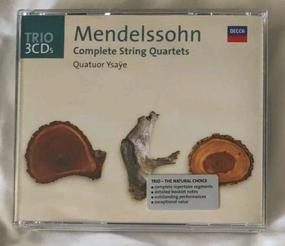 Mendelssohn: Complete String Quartets. Ysaye Quartet /Ysaye Quatour. 3 CD SET  Foto 1 de 4