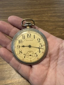 South Bend 219 PRIMO CONDITION 19 Jewel 4 Adj. ART DECO Pocket Watch RUNS - Picture 1 of 4