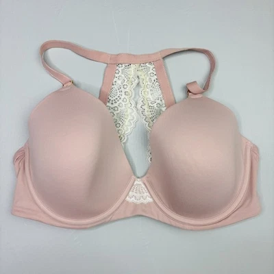 Sujetador Soma Abrazable 34DD Geo Encaje Espalda Corredora Cobertura Completa Forrado Con Aros Foto 1 de 4