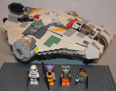 LEGO Star Wars: The Ghost 75053 95% completo todas as minifiguras originais e envio 95% - Imagem 1 de 4