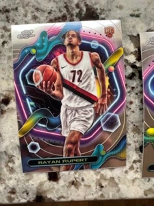 2023-24 TOPPS CHROME COSMIC ROOKIE CARD PORTLAND TRAILBLAZERS RAYAN RUPERT #188 - Picture 1 of 1