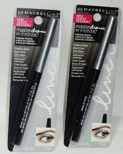2 MAYBELLINE Master Drama Eyeliner Cream Pencil Bold 24hr Wear MADE OF STEEL NIP - Picture 1 of 1