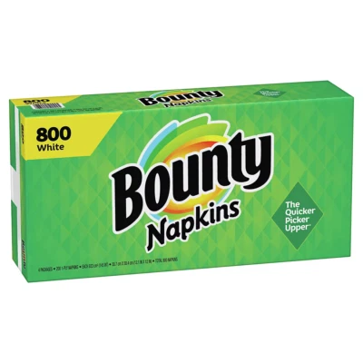 Bounty Paper Napkins, Thicker and More Absorbent - 800 ct.,  White - Image 1 of 4