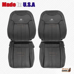 2009 - 2017 For Infiniti FX35 FX37 FX50 Front Bottoms & Tops Leather Cover Black - Bild 1 von 5