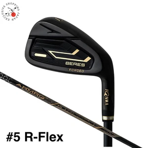 HONMA Golf BERES 09 Black Iron Club #5 21° ARMRQ FX BK R-Flex Men's 2024 Model - Picture 1 of 6