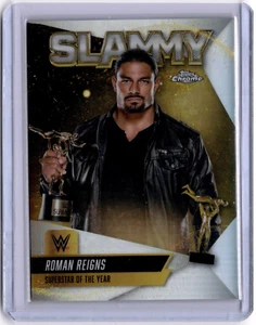 Roman Reigns 2025 Topps Chrome WWE Slammy Refractor #SMY-RRN2 WWE Smackdown - Bild 1 von 2