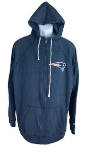 Sudadera con capucha con cremallera completa del equipo de la NFL New England Patriots talla XL azul - Imagen 1 de 9