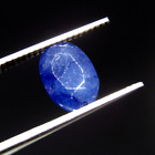 4,00 Karat hochwertiger zertifizierter natürlicher ovaler Schnitt blauer Saphir Edelstein CH 8026
