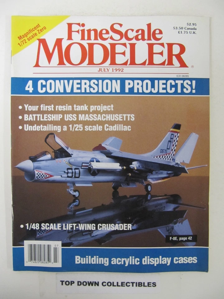 Fine Scale Modeler Magazine  July 1992  Derek Brown's A6M2 Zero 1/72 Scale - Image 1 of 2