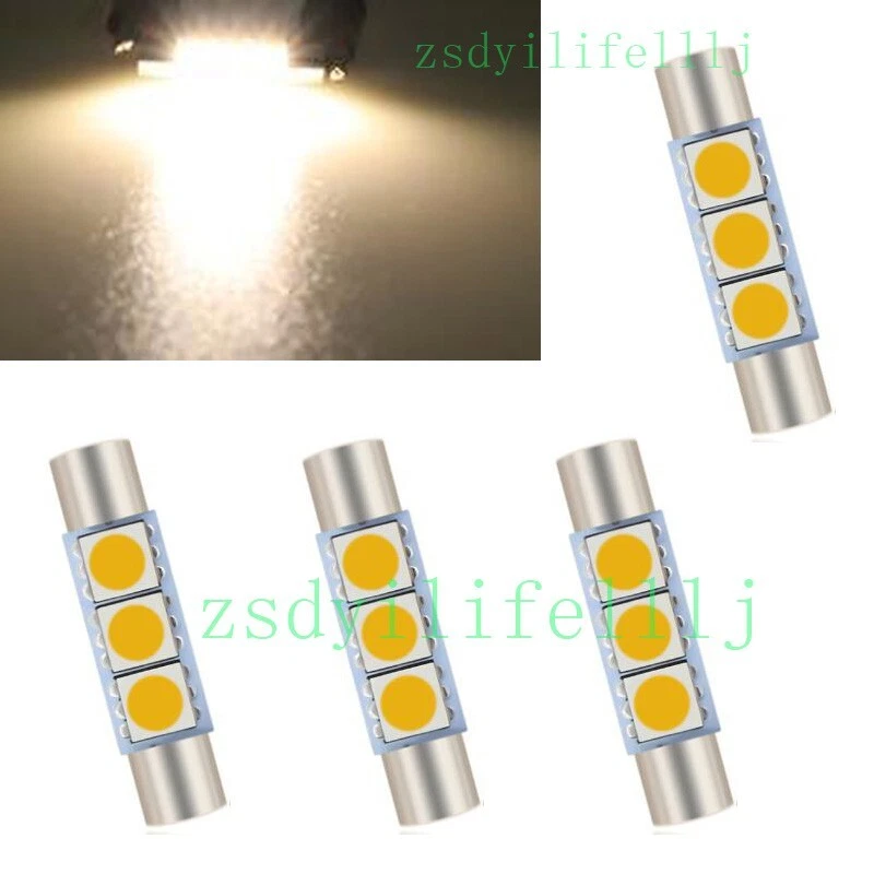 4x Para Honda Passport 2019-2024 Izquierdo Derecho Parasol Advertencia Luz LED Blanca Lámpara Foto 1 de 1