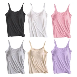 Built in Bra Tank Top Built in Bra Tank Tops for Women Camisoles for well made - Picture 1 of 15