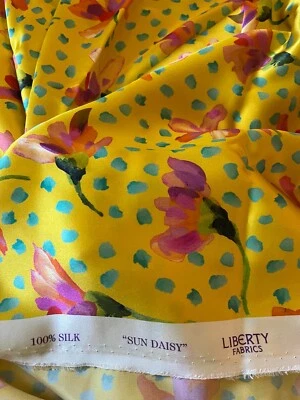 Auténtico Top Diseñador Británico Pura Seda Charmeuse Vestido de Lujo Tela Seda 100% Foto 1 de 4